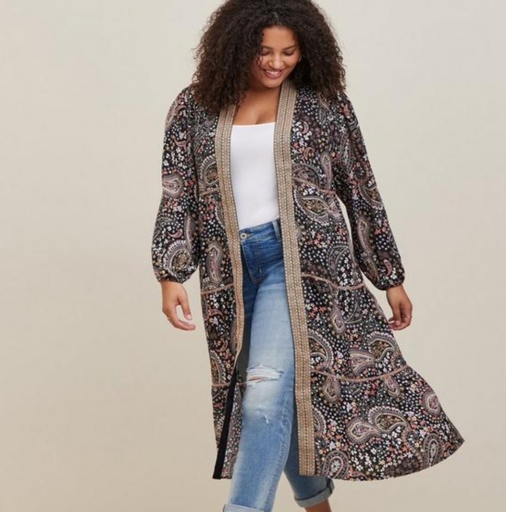 Torrid kimono top size 0